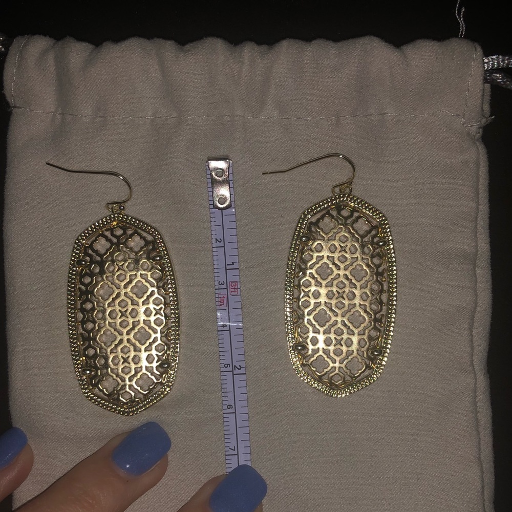 Kendra Scott Gold Earrings - Picture 2 of 3